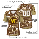 custom western michigan broncos camo shatter brown jersey best selling