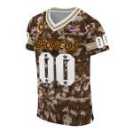 custom western michigan broncos camouflage abstract brown jersey best selling