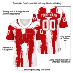 custom wisconsin badgers striped texture red jersey best selling