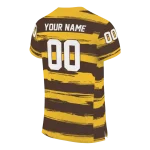 custom wyoming cowboys art stripe brown jersey best selling