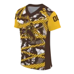 custom wyoming cowboys camo shatter brown jersey best selling