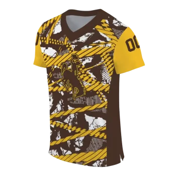 custom wyoming cowboys camo shatter brown jersey fashion forward