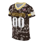 custom wyoming cowboys camouflage abstract brown jersey best selling