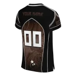 custom wyoming cowboys halftone slant brown black jersey best selling