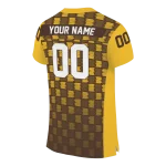 custom wyoming cowboys stacked rectangle brown jersey best selling