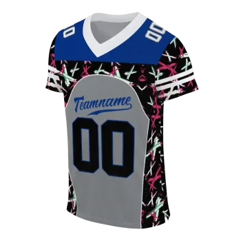 customized air force falcons brushstroke xs grey black jersey fashion forward