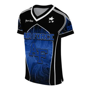 customized air force falcons halftone slant blue black jersey fashion forward