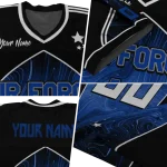 customized air force falcons halftone slant blue black jersey best selling