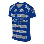 customized air force falcons layered grids blue jersey best selling
