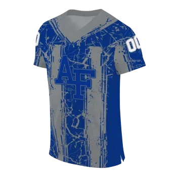 customized air force falcons rugged stripes blue jersey fashion forward