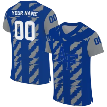 customized air force falcons stripe block blue jersey best selling