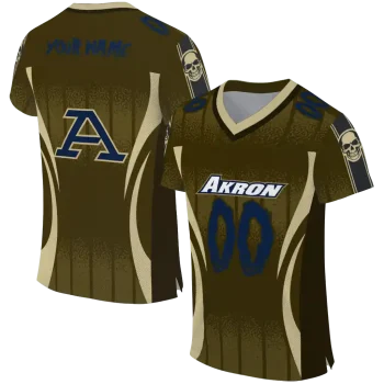 customized akron zips dynamic dots gold jersey best selling