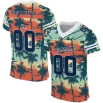 customized akron zips horizon palm sunset jersey best selling