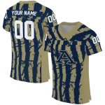 customized akron zips stripe splatter blue jersey best selling