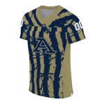 customized akron zips stripe splatter blue jersey best selling