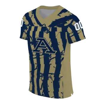 customized akron zips stripe splatter blue jersey fashion forward