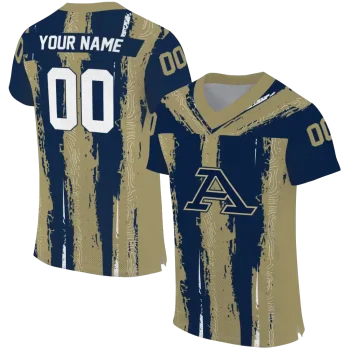 customized akron zips striped texture blue jersey best selling