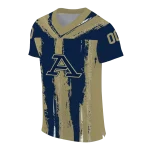 customized akron zips striped texture blue jersey best selling