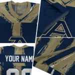 customized akron zips striped texture blue jersey best selling