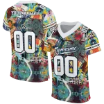 customized akron zips tribal face jersey best selling