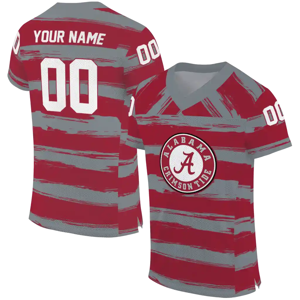 customized alabama crimson tide art stripe crimson jersey best selling customized alabama crimson tide art stripe crimson jersey best selling