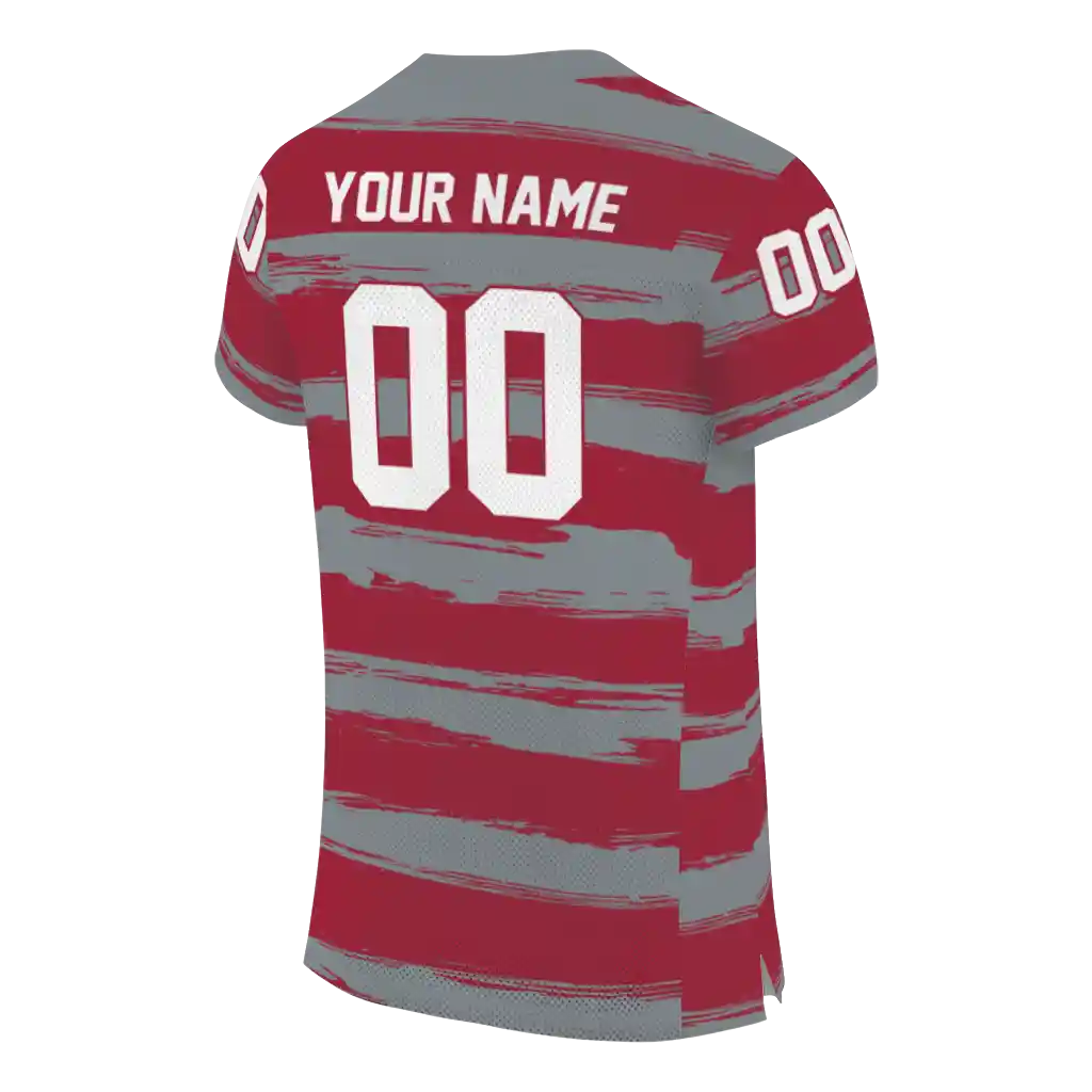 customized alabama crimson tide art stripe crimson jersey high quality customized alabama crimson tide art stripe crimson jersey high quality