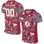 customized alabama crimson tide camo shatter crimson jersey best selling