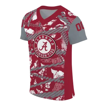 customized alabama crimson tide camo shatter crimson jersey fashion forward