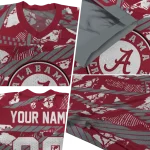 customized alabama crimson tide camo shatter crimson jersey best selling