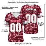 customized alabama crimson tide camouflage abstract crimson jersey best selling