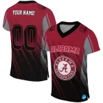 customized alabama crimson tide halftone flow crimson black jersey best selling