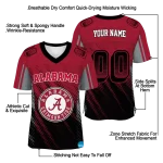 customized alabama crimson tide halftone flow crimson black jersey best selling