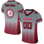 customized alabama crimson tide halftone sweep gray black jersey best selling