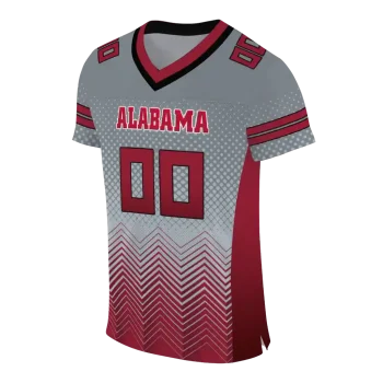 customized alabama crimson tide halftone sweep gray black jersey fashion forward