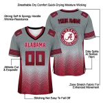 customized alabama crimson tide halftone sweep gray black jersey best selling
