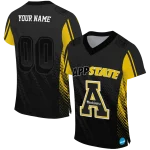 customized appalachian state mountaineers halftone flow black jersey best selling