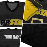 customized appalachian state mountaineers halftone flow black jersey best selling