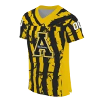 customized appalachian state mountaineers stripe splatter black jersey best selling