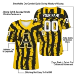 customized appalachian state mountaineers stripe splatter black jersey best selling