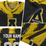 customized appalachian state mountaineers striped texture black jersey best selling