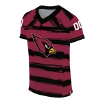 customized arizona cardinals art stripe red jersey best selling