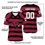 customized arizona cardinals art stripe red jersey best selling