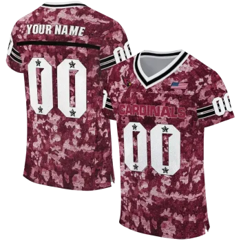 customized arizona cardinals camouflage abstract red jersey best selling