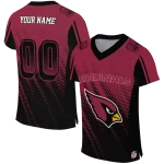 customized arizona cardinals halftone fade red black jersey best selling
