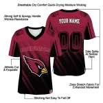 customized arizona cardinals halftone fade red black jersey best selling