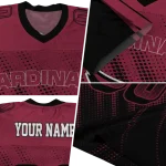 customized arizona cardinals halftone fade red black jersey best selling