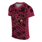 customized arizona cardinals maze lines red jersey best selling
