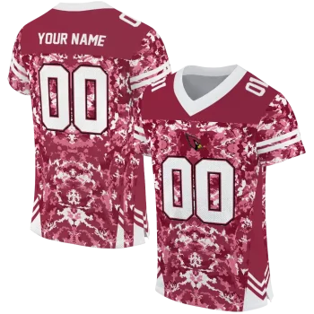 customized arizona cardinals mirrored pattern red jersey best selling