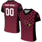 customized arizona cardinals stacked rectangle red jersey best selling