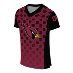 customized arizona cardinals stacked rectangle red jersey best selling